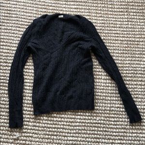 JCREW VNECK DARK GREY SWEATER